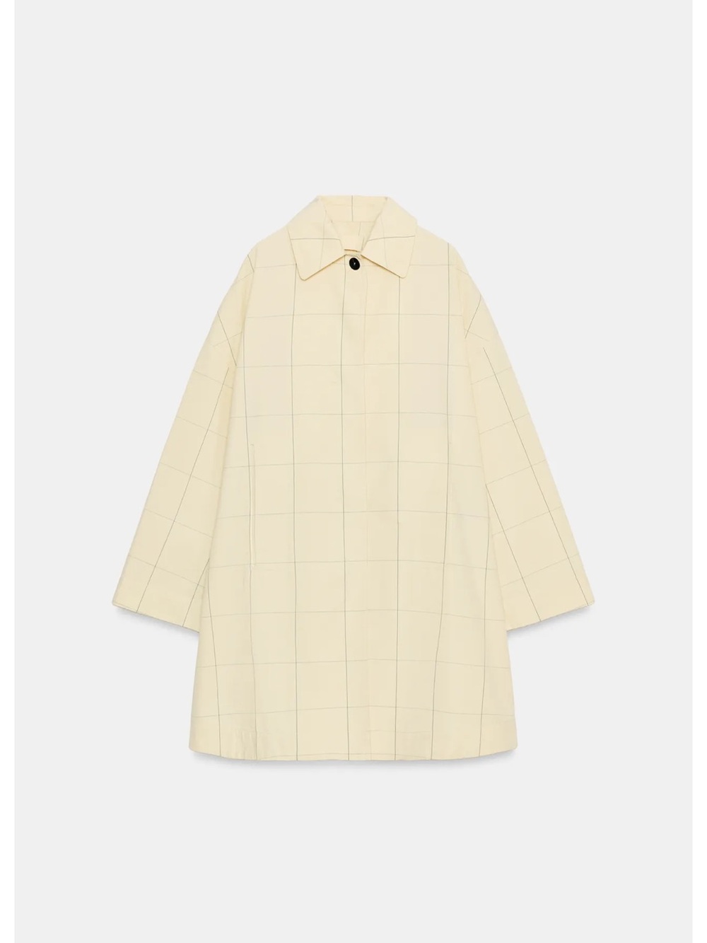 ZW COLLECTION PLAID TRENCH COAT